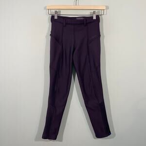 Irideon Riding Wear Girls Purple Thermasoft Knee Patch Breech Legging Size M